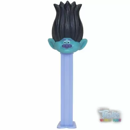 PEZ Branch Trolls PEZ Dispenser & PEZ Candy With 3 PEZ Sweets Refills In A 24.7g Blister Card