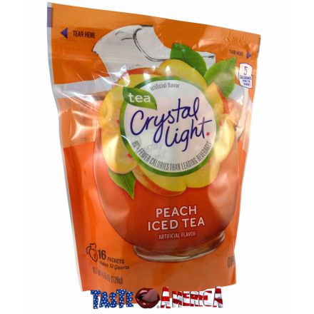 Crystal Light Peach Iced Tea Drink Mix Makes 32 Quarts 129g