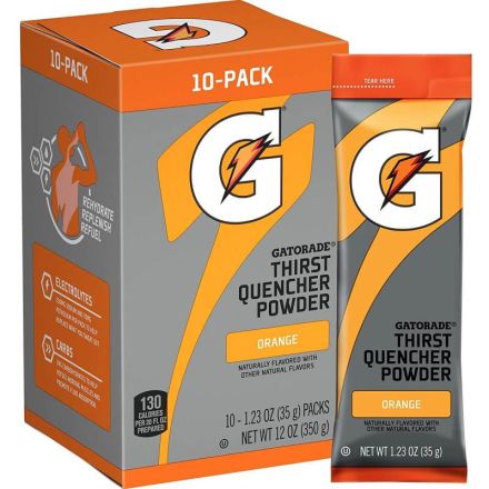 Gatorade Orange Thirst Quencher Powder 10 Sachets In A 350g Box