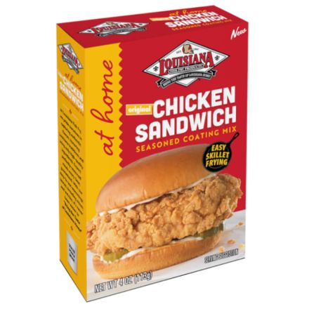 Louisiana Chicken Sandwich Seasoned Coating Mix In A 113g Box