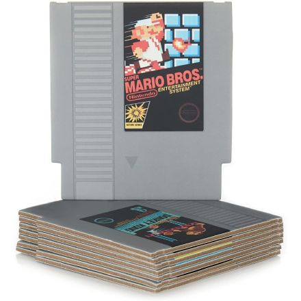 Nintendo NES Game Cartridge Cup Coaster Gift Set