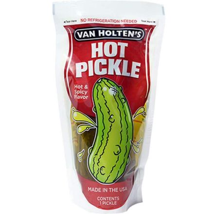 Van Holtens Hot Pickle Hot & Spicy Jumbo Pickle In A 140g Pouch